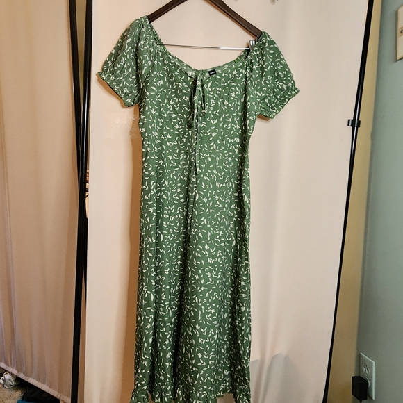 Maxi Long Flowery Dress, medium, summer dress, , shein - Picture 1 of 8